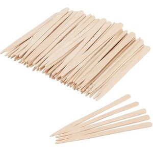 TAICHEUT 1200 STKS 8.8cm Wenkbrauw Wax Sticks, Houten Wenkbrauw Waxing Spatels, Wax Applicator Stick voor Gezichtshaar Verwijdering