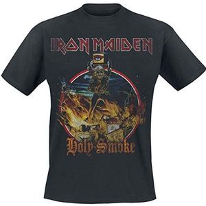 Iron Maiden Holy Smoke T-shirt zwart XXL 100% katoen Band merch, Bands