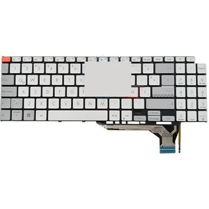 IT Hebreeuws laptoptoetsenbord met achtergrondverlichting voor ASUS, Vivobook, Pro 16X, OLED K6604 oranje ESC-toets 0KNB0-582JIT00(GOLD)