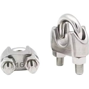 U-vormige schroeven, zadelklemmen 1/4/10 stuks zilveren roestvrijstalen U-bout kabelklem M2-M10mm(1pcs,M8)