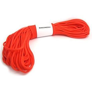 WINGONEER Parachutekoord Paracord, met 7 strengen, 100 ft - oranje-rood