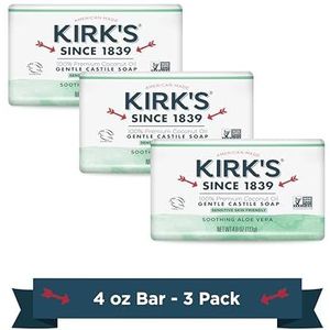 Kirk's Natural Original Coco Castile Soap with Aloe Vera 3 pack