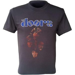 The Doors T Shirt Jim Morrison Rock Band Retro Men Shirt Morrison Manzarek