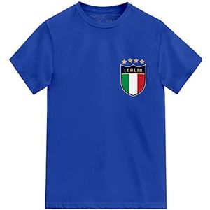 FOOTEEZ Kids Italia Voetbalshirt Italië, Royal Blue, 5-6 jaar
