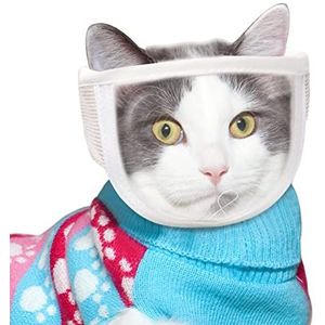 Katten muilkorf | Transparante kattenmuilkorf voor verzorging met een blaasgat,Katoenen mondkap voor huisdieren Beschermhoes Verstelbaar voor het knippen van nagels Baden Verzorging Jildouf