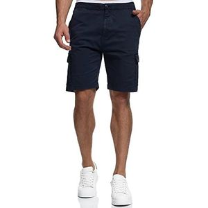 INDICODE Heren Kinnaird Chino Shorts | Chino Cargo korte broek Navy XL