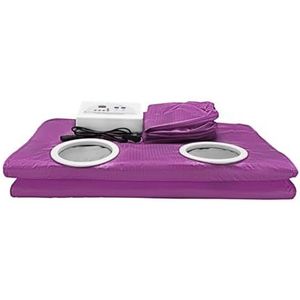 Saunadeken, thermische afslankdeken met 2 zones, rekbaar handmouwenontwerp, bodyshaper for gewichtsverlies en fitness,Saunasessies thuis(Purple)