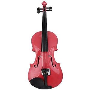 Alle Hout Gepolijste Viool Beginners Volwassen Zwart Wit Roze Glanzend Viool Muziekinstrument (Color : Pink 2/1)