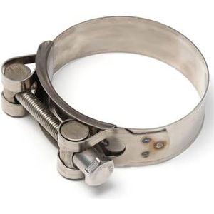 Bout slangklem, 1 stuk las uitlaat hardware afdichting T buisklem klemmen roestvrij staal, 60,63 mm