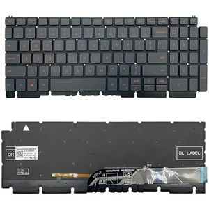 US RGB-achtergrondverlichting voor G15 voor Ryzen Edition 5515 5520 5510 5511 0R2GPD 0THG34 0DKDXH Laptoptoetsenbord(Pink)