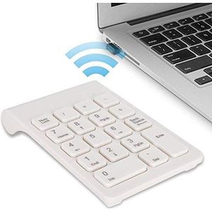 Mini Draadloos Numeriek Toetsenbord, USB-ergonomisch Lichtgewicht Mute 18 Toetsen Draadloos Toetsenbord, Boekhouding Financieel Kantoor Extern Toetsenbord