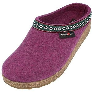 HAFLINGER Grizzly Franzl Vilt Slipper Viltklomp Moerbei, maat 42