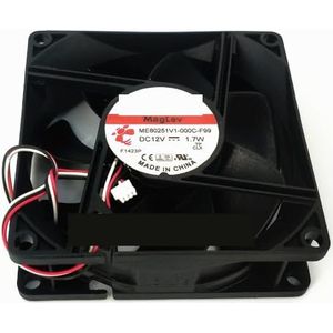 Voor SUNON ME80251V1-000C-F99 DC 12V 1,7W 80x80x25mm 3-draads serverkoelventilator