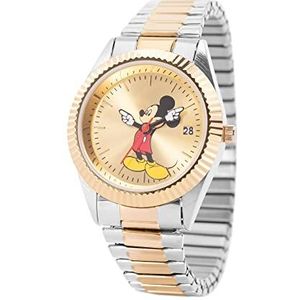 Disney Vrouwen Analoge Japanse Quartz Horloge met Legering Band WDS001213, Twee Toon