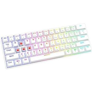 Savio WhiteOut X2 Toetsenbord, Rood, Zwart, QWERTY US
