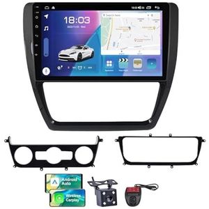 Android 13 10 Inch 2 Din QLED Autoradio Voor Volkswagen Jetta 6 2011-2018 - Camera DVR GRATIS - Steun Carplay Android Auto DSP Stuurwiel FM RDS DAB WIFI 4G Bluetooth Split-Screen(NF-3)