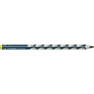 Stabilo EASYgraph ergonomisch driehoekig potlood voor linkshandigen in petrol - enkele pen - hardheid HB