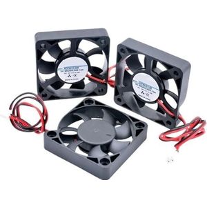 1 ventilator ACP5010 5 cm 50 mm 50 x 50 x 10 mm DC 5 V 12 V 24 V 2-polig, geschikt voor micro-chassis, router, omvormer, voeding, oplader (5 V SLEEVE_FIXED COLOR)