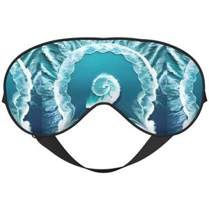 Sea of Love Unisex elastisch verstelbaar gesp ontwerp verduisterende slaap oogmasker voor thuis reizen yoga kantoor dutje