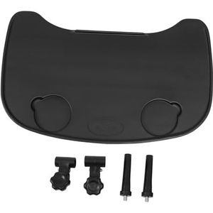 Rolstoeltafel Met Afneembaar Dienblad En 2 Bekerhouders, Draagbare Bureauaccessoires For Eten, Lezen, Rusten En Mobiliteitshulpmiddel(Black)