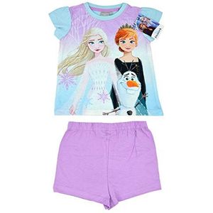Meisjes Frozen 2 Shortie pyjama, officieel gelicentieerd Disney Karakter Elsa Anna Olaf Pj Sets