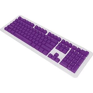 Backlit Keycaps, High Fastness Keyboard Keycaps Transparant Mat voor 61/87/104 Key Mechanisch Toetsenbord Paars