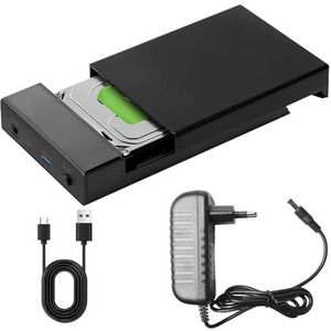 Harde schijf docking station: HDD docking station USB3.0, dockingstations voor 2,5 en 3,5 inch SATA HDD/SSD, USB Type-A naar USB Type-A, tweeweg klonen