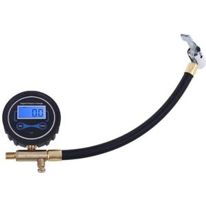 De Maat van de waterdruk, Mechanische Drukmaat, Digitale bandenspanningsmeter Manometer Auto Vrachtwagen Motorband Luchtcompressor Opblazen Buisslang 200PSI met leeglopen