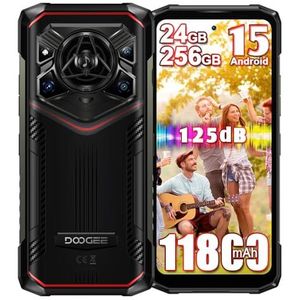 DOOGEE Blade 20 Pro Mobiele telefoon, robuust, 4G, 11800 mAh, 18 W, 2025, 24 GB + 256 GB (2 TB), 50 MP KI-camera, 16,6 cm HD+, 156 dB luidspreker, robuuste telefoon, drievoudige sleuf, IP68/NFC/OTG