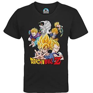 French Unicorn T-shirt voor kinderen, uniseks, Dragon Ball Z karakters, Goku Manga Anime Japan, Zwart, 6 Jaar