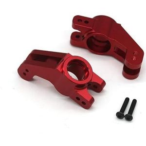 For VKAR BISON 1/10 RC Afstandsbediening Auto Metalen Upgrade Onderdelen for en Achter Swing Arm Steering Cup C Seat achterwiel Seat(Red ET1003)