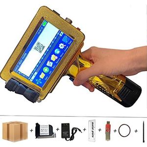 Mini Inkjet Printer 24 Talen 12.7mm Variabele QR Bar Batch Code Datum Nummer Logo Vervaldatum Label Hand Jet Handheld Thermische Inkjet TIJ Printer instelbare afdrukhoogte