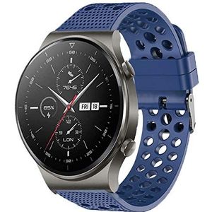 LvBu Armband compatibel met Huawei Watch GT 2 Pro, Sport siliconen Classic vervangende horlogeband voor Huawei Watch GT 2 Pro Smartwatch, blauw