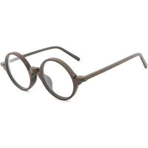 Geschenken voor halloween, Bruine houten brilmonturen met glazen(Wood)