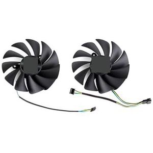 88MM koelventilator voor ZOTAC voor Gaming RTX 3050 3060 Ti Twin Edge grafische kaartkoelerventilator GA92S2U GFY09215M12SPA(Black 2-Fan)