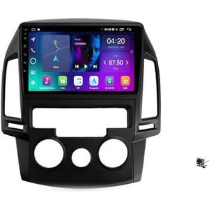 ZWCLSH Autoradio Stereo Compatibel met Hyundai i30 2007-2012: Upgrade 5G-Wifi 9 ""QLED Touchscreen Head Unit - Draadloze Carplay Android Auto BT 5.0 GPS RDS DSP FM SWC Backup Camera, A,1NF