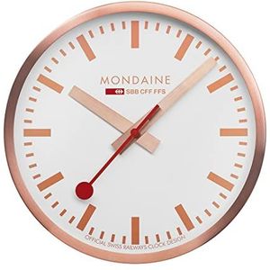Mondaine Wandklok A990CLOCK18SBK, koper