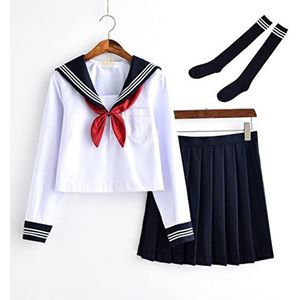 Navy Plus Size Schooluniform Nieuwe Japanse Schoolmeisje Uniformen Nieuwigheid Vrouwen Cosplay Kostuum Student Uniformen