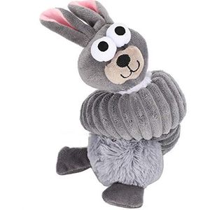 Hondenbijtspeelgoed, Pet Cleaning Tooth Toy Hondenknuffel, voor honden Katten(Gray cute rabbit)