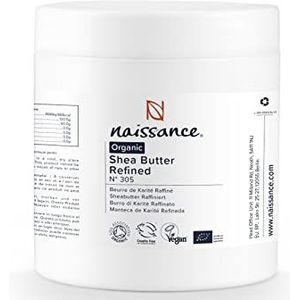 Naissance Sheaboter Biologisch Geraffineerd (nr.305) - 500 g - Zuiver, Natuurlijk, BIO-Gecertificeerd Shea Butter - voor Cosmetica, Huid, Haar