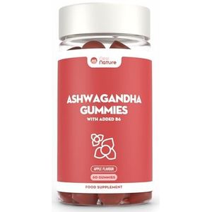 Ashwagandha Gummies 1500mg - Hooggedoseerd Ashwagandha-wortelsupplement met Vitamine B6 - Natuurlijk Appelsmaak - 60 Gummies