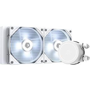 ID-COOLING FROSTFLOW X 240 SNEEUW CPU Waterkoeler AIO Koeler 240mm CPU Vloeibare Koeler Wit LED 2x120mm PWM Ventilatoren, Intel 1200/115X, AMD AM4