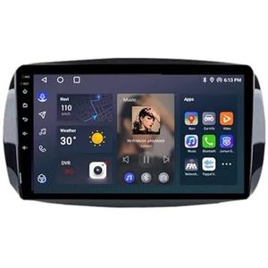 Android 12 Multimedia Stereo Video Speler Voor Mercedes Benz Smart 453 Fortwo 2016-2020 Ondersteunt Car-play Android Auto/Bluetooth/FM AM RDS DAB+ Radio/Stuurbediening(4 Core 1G+16G)