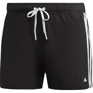 adidas 3 Stripes Zwemshorts, Black/White, XL