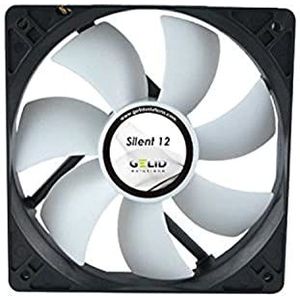 Gelid Solutions Silent 12-3-Pins Ventilator van 120mm voor Standard Case - Stille Werking - Geoptimaliseerde Ventilatorbladen - Hoge Luchtstroom en hoge Statische Druk