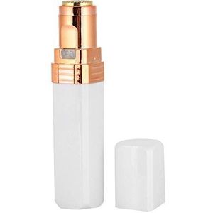 Mini Electric Hair Remover Cute Lipstick Shape Face Body Ontharing Machine voor Vrouwen Facial Hair Removal Shaver(Wit)