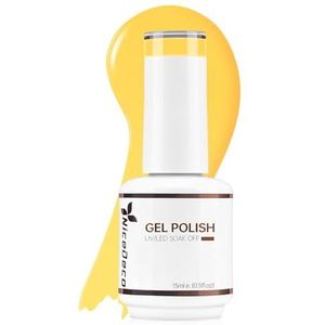 Nicedeco Hema FreeGellak Semi Permanent Nail Gel Cruelty-Free Gele Kleur UV/LED Glossy Gel Polish 15ML-326