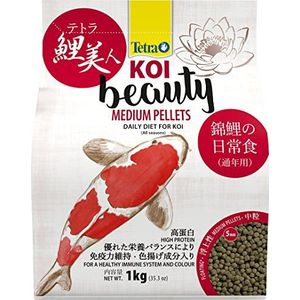 Tetra KOI Beauty Medium Premium hoofdvoer voor gezondheid en kleurenpracht, geschikt voor grotere koi vanaf 20 cm), 4 l zakken, 1 stuks (1 x 4 ml)