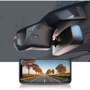 FITCAMX Dash Cam Compatibile met Land Rover Range Rover Velar S P250 S P340 R-Dynamic HSE SE Sport Utility 4D (Model A), 4K Discrete Car Recorder WiFi, UHD Video G-Sensor, Plug & Play, 64GB kaart