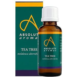 Absolute Aromas Tea Tree Etherische Olie 30 ml - 100% Puur, Natuurlijk, Onverdund, Dierproefvrij en Vegan – voor Aromatherapie, Diffusers, Gezicht-, Haar-, Huid- en Nagelverzorging